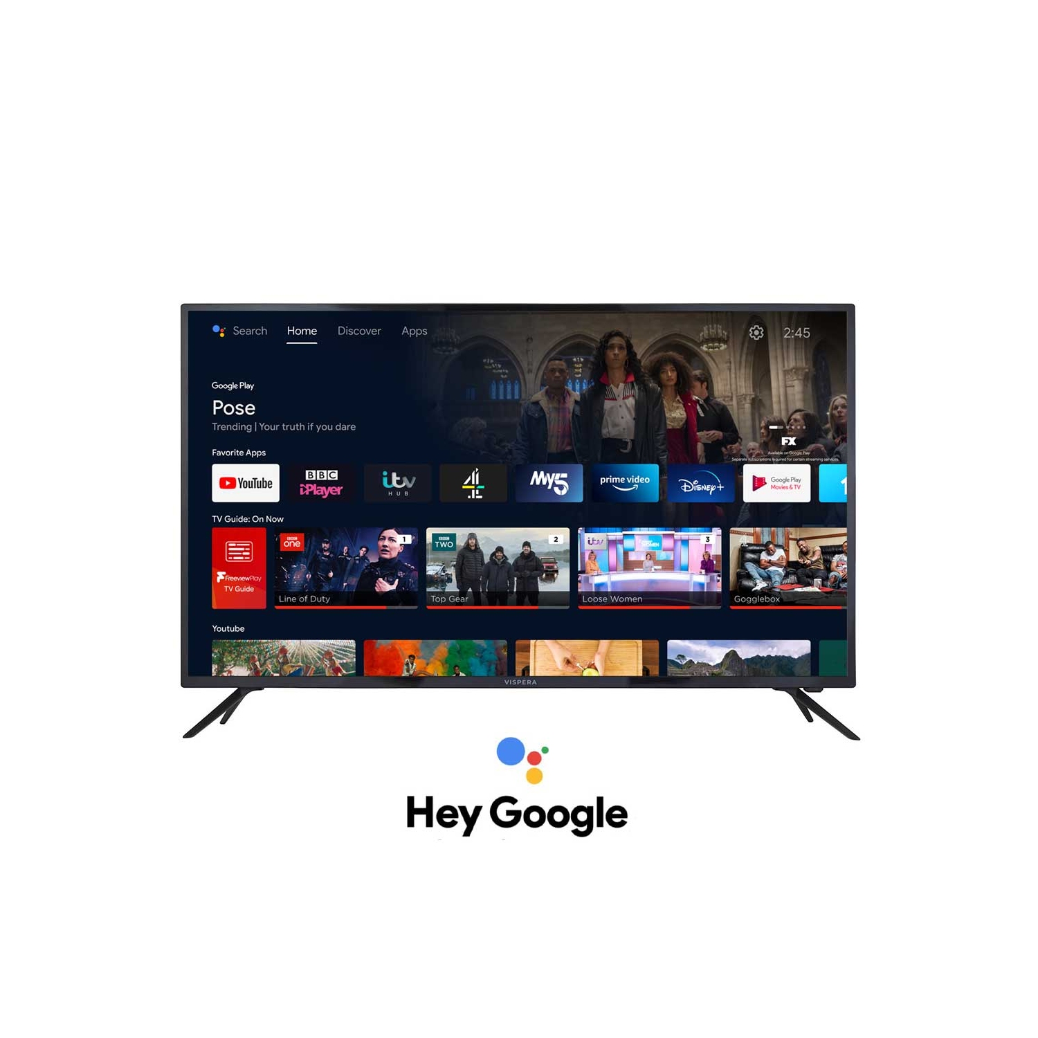 Vispera Ai32T1 32" HD Ready SMART Google Android TV - 0